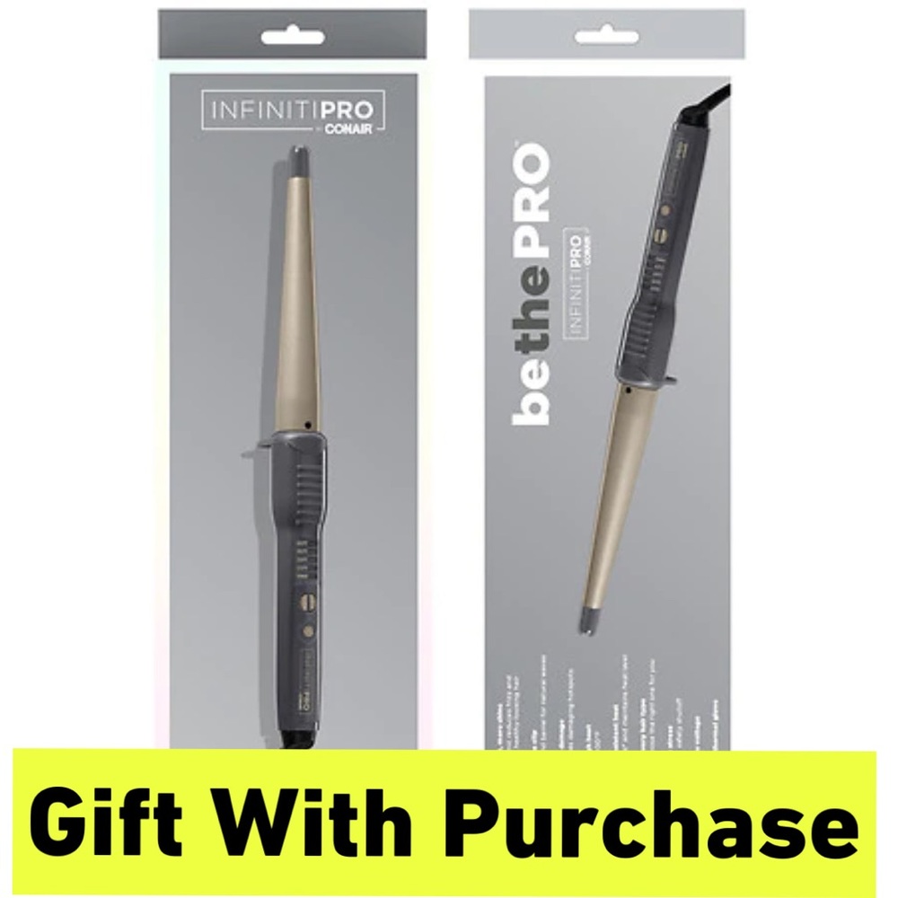 InfinitiPro by Conair Tourmaline Ceramic 1" to 1/2" Curling Wand